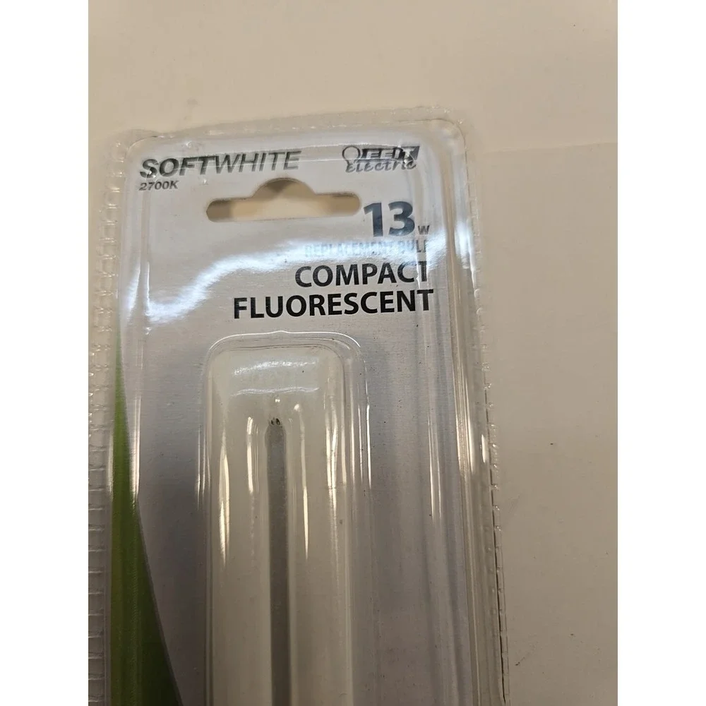 Feit BPPL13 Single Tube Compact Fluorescent LIGHT Bulb 2 Pin Soft‎ White 13 Watt
